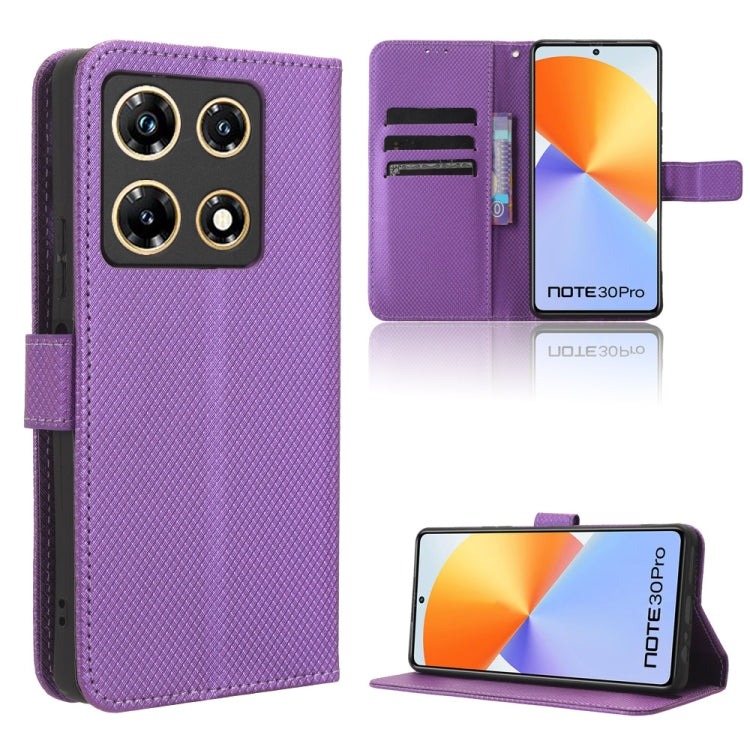 Diamond Texture Leather Phone Case, For Infinix Smart 7 HD X6516, For Infinix Note 30i, For Infinix Note 30 Pro, For Infinix Note 30 4G