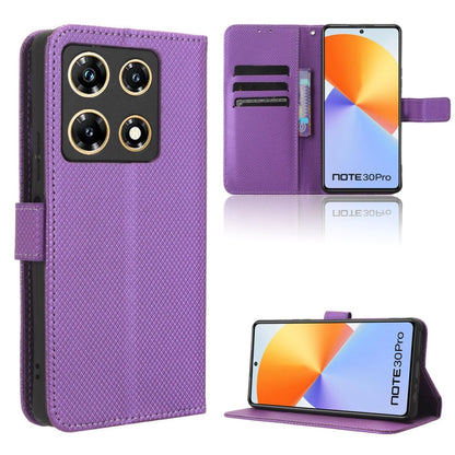 Diamond Texture Leather Phone Case, For Infinix Smart 7 HD X6516, For Infinix Note 30i, For Infinix Note 30 Pro, For Infinix Note 30 4G