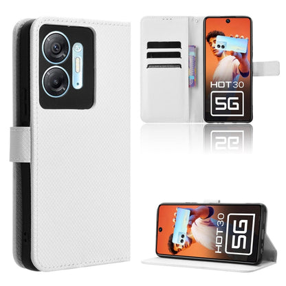 Diamond Texture Leather Phone Case, For Infinix GT 10 Pro, For Infinix Hot 30 5G X6832, For Infinix Smart 7 Plus, For Infinix Note 30 5G