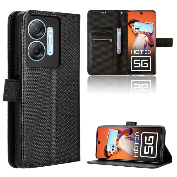 Diamond Texture Leather Phone Case, For Infinix GT 10 Pro, For Infinix Hot 30 5G X6832, For Infinix Smart 7 Plus, For Infinix Note 30 5G