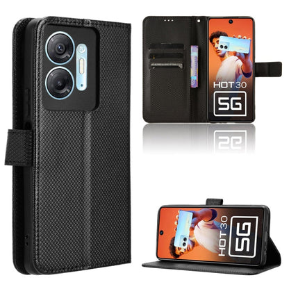 Diamond Texture Leather Phone Case, For Infinix GT 10 Pro, For Infinix Hot 30 5G X6832, For Infinix Smart 7 Plus, For Infinix Note 30 5G