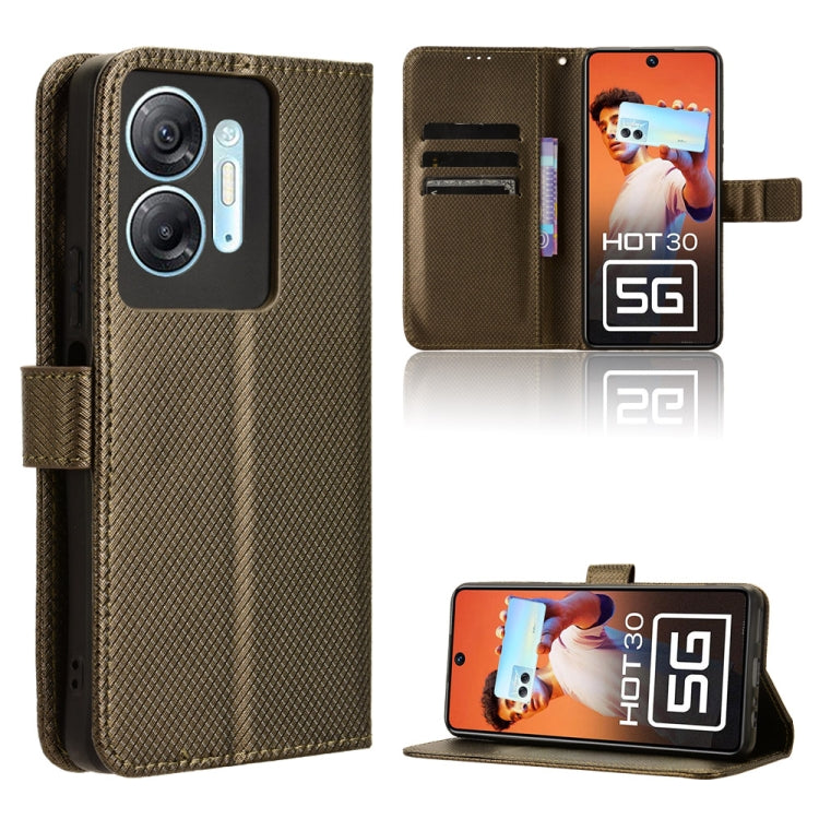 Diamond Texture Leather Phone Case, For Infinix GT 10 Pro, For Infinix Hot 30 5G X6832, For Infinix Smart 7 Plus, For Infinix Note 30 5G