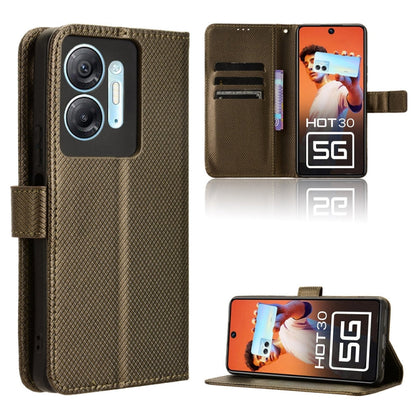 Diamond Texture Leather Phone Case, For Infinix GT 10 Pro, For Infinix Hot 30 5G X6832, For Infinix Smart 7 Plus, For Infinix Note 30 5G