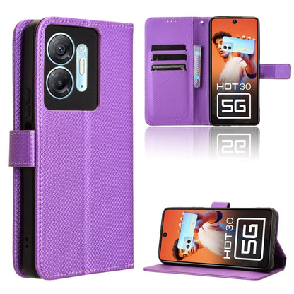 Diamond Texture Leather Phone Case, For Infinix GT 10 Pro, For Infinix Hot 30 5G X6832, For Infinix Smart 7 Plus, For Infinix Note 30 5G