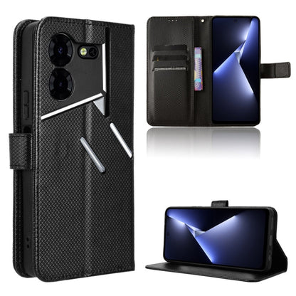 Diamond Texture Leather Phone Case, For Tecno Spark 20 Pro 4G, For Tecno Spark Go 2024, For Tecno Spark 20 4G, For Tecno Pova 5 Pro