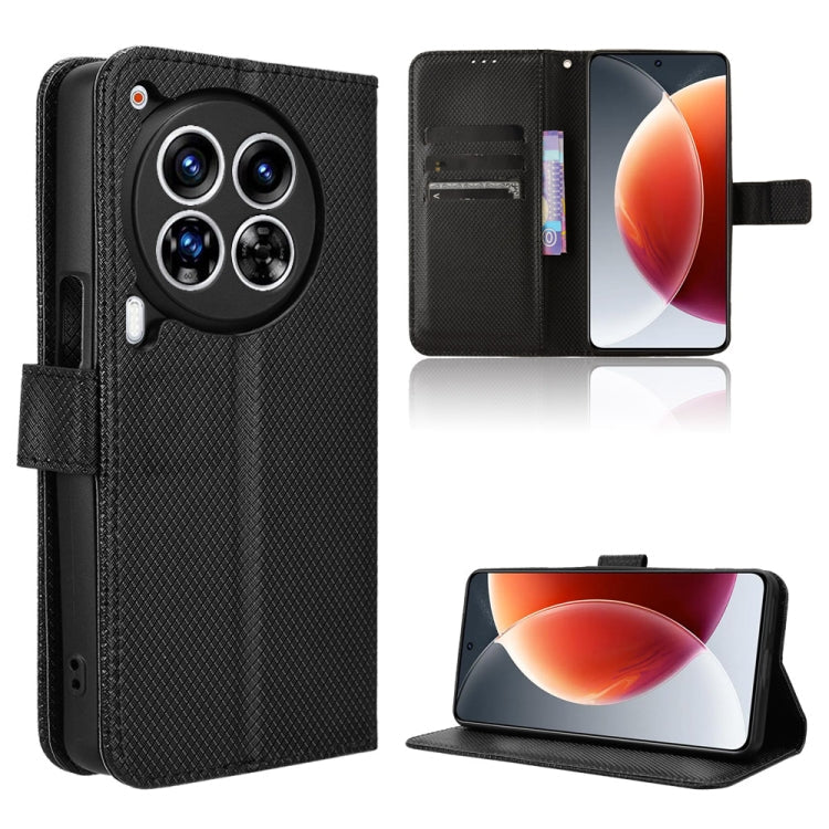 Diamond Texture Leather Phone Case, For Tecno Spark 20 Pro 5G, For Tecno Camon 30 Premier 5G, For Tecno Pova 6 Neo 4G, For Tecno Pova 6 4G
