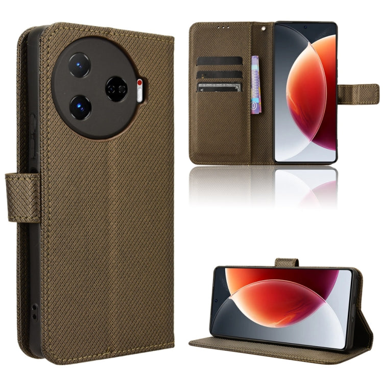 Diamond Texture Leather Phone Case, For Tecno Camon 30 Pro 5G, For Tecno Camon 30 5G / 4G, For Tecno Pova 6 Pro 5G, For Tecno Spark 20 Pro+ 4G