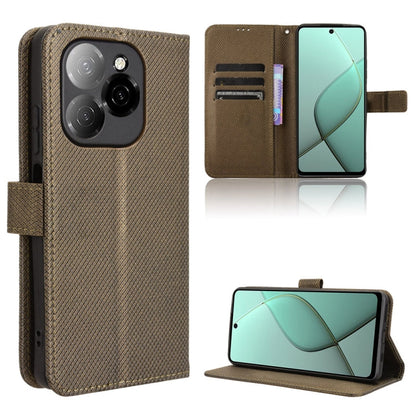 Diamond Texture Leather Phone Case, For Tecno Spark 20 Pro 5G, For Tecno Camon 30 Premier 5G, For Tecno Pova 6 Neo 4G, For Tecno Pova 6 4G