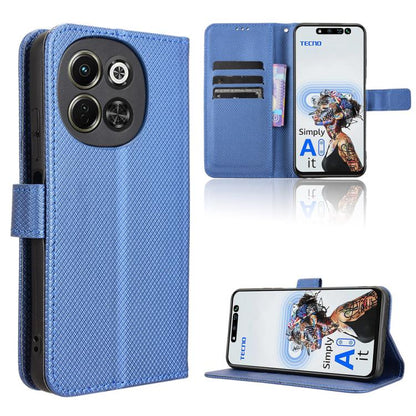 Diamond Texture Leather Phone Case, For Tecno Camon 30S 4G / 30S Pro 4G, For Tecno Pova 6 Neo 5G / Spark 30 5G, For Tecno Spark 30 Pro 4G, For Tecno Spark 30 4G