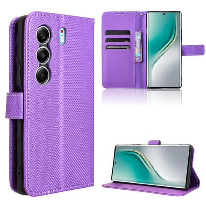 Diamond Texture Leather Phone Case, For Tecno Pova Curve 5G, For Tecno Camon 40 Pro 4G / 5G, For Tecno Camon 40 Premier 5G, For Tecno Camon 40 4G