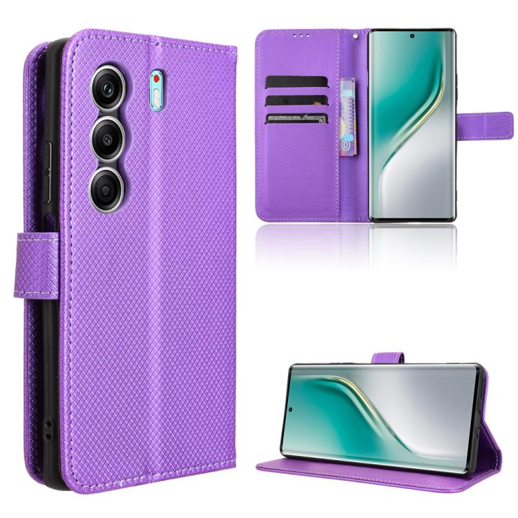 Diamond Texture Leather Phone Case, For Tecno Camon 40 Premier 5G, For Tecno Camon 40 4G, For Tecno Camon 30S 4G / 30S Pro 4G, For Tecno Pova 6 Neo 5G / Spark 30 5G
