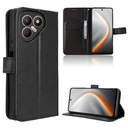 Diamond Texture Leather Phone Case, For Tecno Pova 7 4G, For Tecno Spark Go 2 4G, For Tecno Pova Curve 5G, For Tecno Camon 40 Pro 4G / 5G