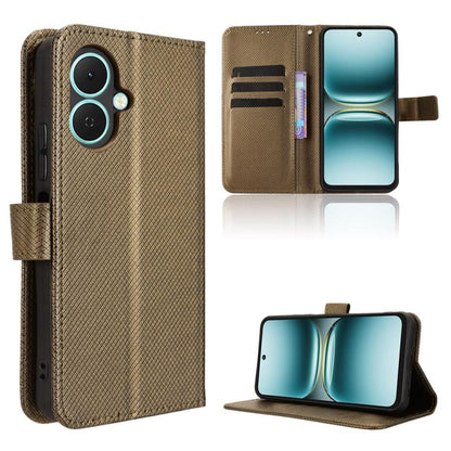 Diamond Texture Leather Phone Case, For Tecno Pova 7 4G, For Tecno Spark Go 2 4G, For Tecno Pova Curve 5G, For Tecno Camon 40 Pro 4G / 5G