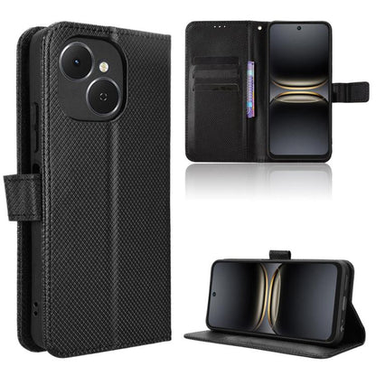 Diamond Texture Leather Phone Case, For Tecno Spark Slim, For Tecno Spark 40C, For Tecno Pova 7 Pro 5G, For Tecno Pova 7 5G
