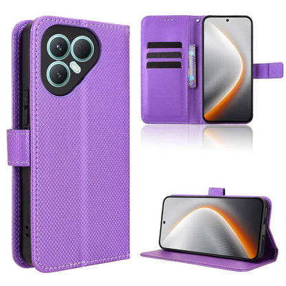 Diamond Texture Leather Phone Case, For Tecno Spark 40 4G, For Tecno Pova 7 Ultra 5G, For Tecno Pova 7 4G, For Tecno Spark Go 2 4G