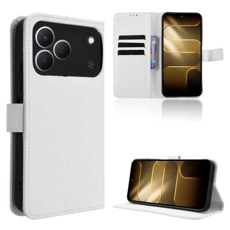 Diamond Texture Leather Phone Case, For Tecno Spark 50 5G, For Tecno Pova Curve 2 5G, For Tecno Spark 50 4G, For Tecno Camon 50 Pro 4G