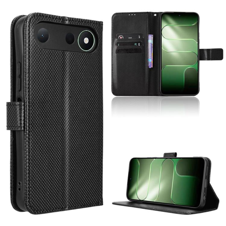 Diamond Texture Leather Phone Case, For Tecno Spark 50 5G, For Tecno Pova Curve 2 5G, For Tecno Spark 50 4G, For Tecno Camon 50 Pro 4G
