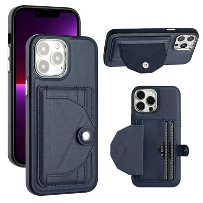 Shockproof Leather Phone Case with Card Holder, For iPhone 13, For iPhone 13 Pro, For iPhone 13 Pro Max, For iPhone 12 / 12 Pro