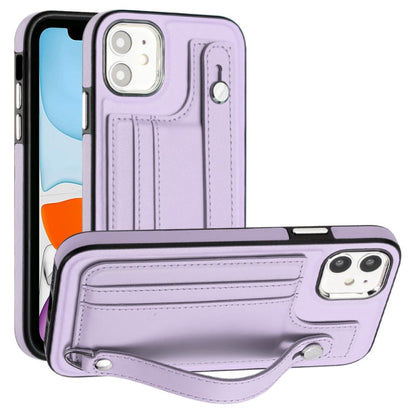 Shockproof Leather Phone Case with Wrist Strap, For iPhone 12 Pro Max, For iPhone 11, For iPhone 11 Pro, For iPhone 11 Pro Max
