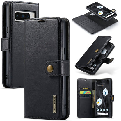 DG.MING Crazy Horse Texture Detachable Magnetic Leather Phone Case, For Google Pixel 10a, For Google Pixel 9a, For Google Pixel 8a, For Google Pixel 8 Pro