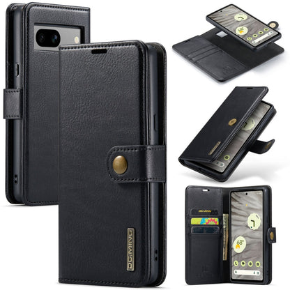 DG.MING Crazy Horse Texture Detachable Magnetic Leather Phone Case, For Google Pixel 10a, For Google Pixel 9a, For Google Pixel 8a, For Google Pixel 8 Pro