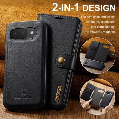 DG.MING Crazy Horse Texture Detachable Magnetic Leather Phone Case, For Google Pixel 10a, For Google Pixel 9a, For Google Pixel 8a, For Google Pixel 8 Pro