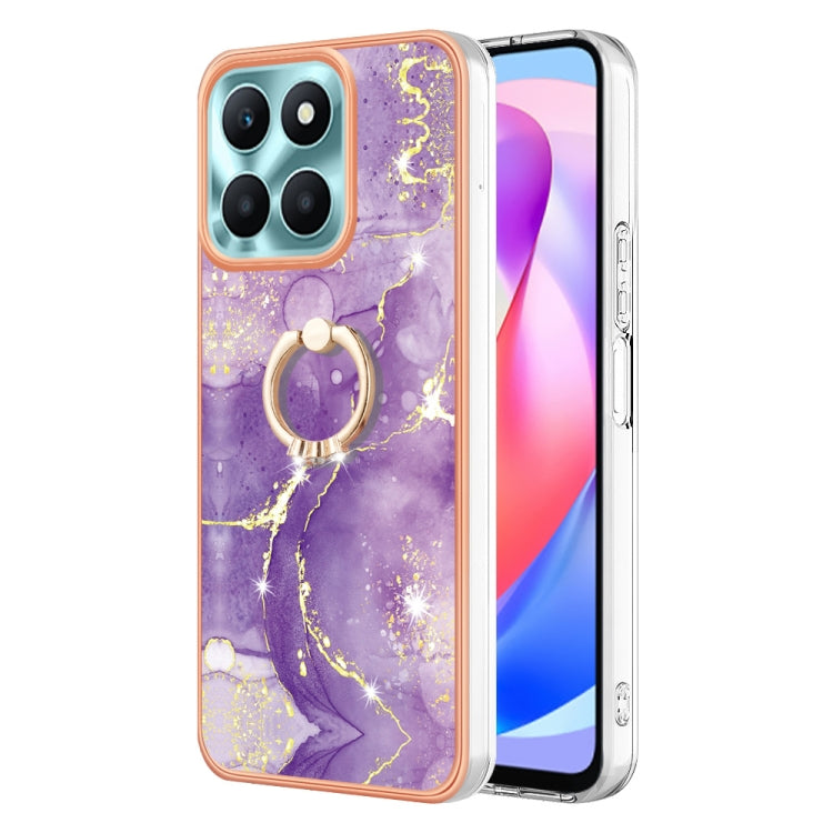 Electroplating Marble IMD TPU Phone Case with Ring Holder, For Honor X9b, For Honor X6a, For Honor 90 Lite 5G, For Honor 90 5G
