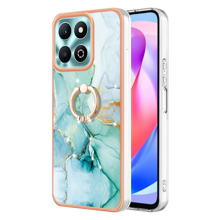 Electroplating Marble IMD TPU Phone Case with Ring Holder, For Honor X6b, For Honor 200 Lite Global, For Honor X7b 4G / 5G, For Honor X8b