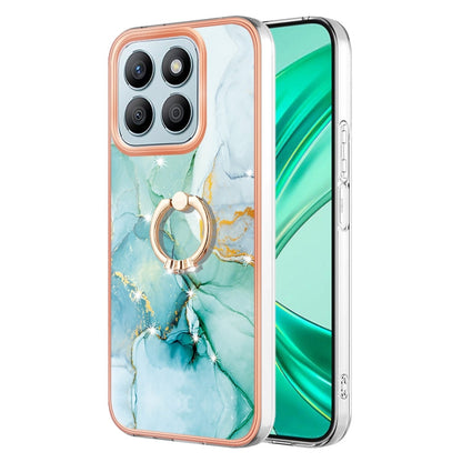 Electroplating Marble IMD TPU Phone Case with Ring Holder, For Honor X6b, For Honor 200 Lite Global, For Honor X7b 4G / 5G, For Honor X8b