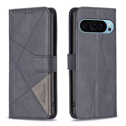 Magnetic Buckle Rhombus Texture Leather Phone Case, For Google Pixel 9 Pro, For Google Pixel 9, For Google Pixel 8a, For Google Pixel 8 Pro