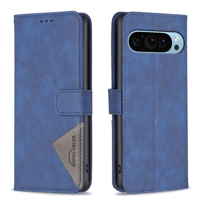 Magnetic Buckle Rhombus Texture Leather Phone Case, For Google Pixel 10a, For Google Pixel 9A, For Google Pixel 9 Pro, For Google Pixel 9