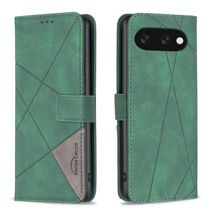 Magnetic Buckle Rhombus Texture Leather Phone Case, For Google Pixel 10a, For Google Pixel 9A, For Google Pixel 9 Pro, For Google Pixel 9