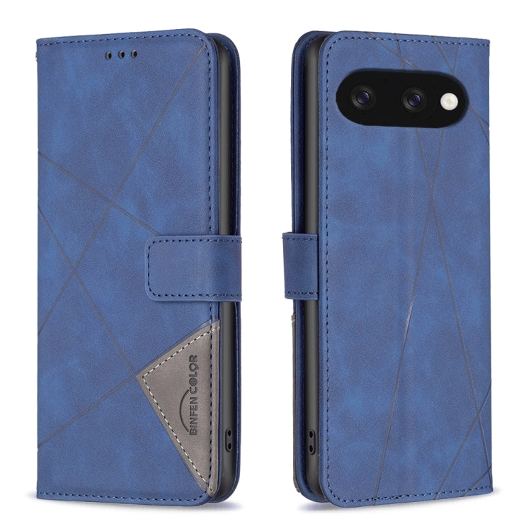 Magnetic Buckle Rhombus Texture Leather Phone Case, For Google Pixel 10a, For Google Pixel 9A, For Google Pixel 9 Pro, For Google Pixel 9