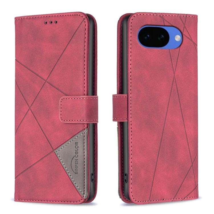 Magnetic Buckle Rhombus Texture Leather Phone Case, For Google Pixel 10a, For Google Pixel 9A, For Google Pixel 9 Pro, For Google Pixel 9
