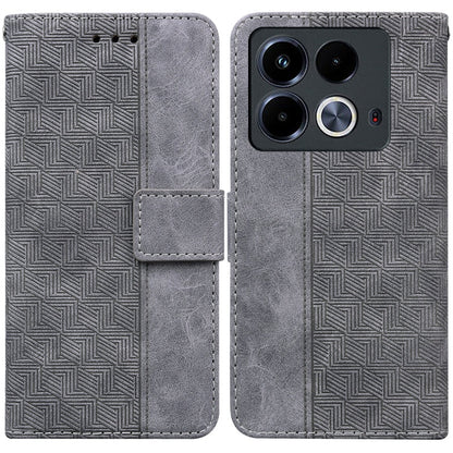 Geometric Embossed Leather Phone Case, For Infinix Note 40 4G, For Infinix Hot 40 / 40 Pro, For Infinix Smart 7 India / 7 Plus, For Infinix Smart 7 HD