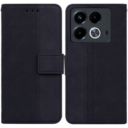 Geometric Embossed Leather Phone Case, For Infinix Note 40 4G, For Infinix Hot 40 / 40 Pro, For Infinix Smart 7 India / 7 Plus, For Infinix Smart 7 HD