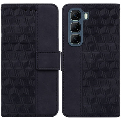 Geometric Embossed Leather Phone Case, For Infinix Hot 50 Pro+ 4G, For Infinix Hot 50 4G, For Infinix Hot 50 5G, For Infinix Zero 40 4G / 5G