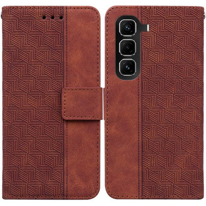 Geometric Embossed Leather Phone Case, For Infinix Note 50 Pro+, For Infinix Note 50 4G / Note 50 Pro 4G, For Infinix Hot 50 Pro 4G, For Infinix Hot 50i / Smart 9