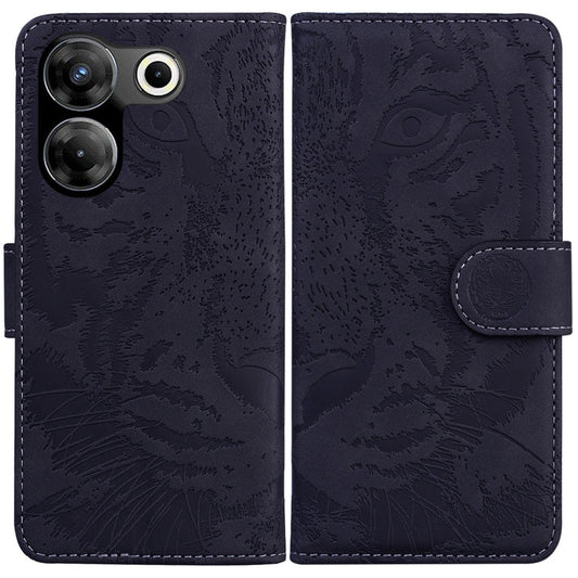 Tiger Embossing Pattern Flip Leather Phone Case, For Tecno Camon 20 Pro 5G, For Tecno Pova 5, For Tecno Spark 10 5G, For Tecno Spark 10 Pro