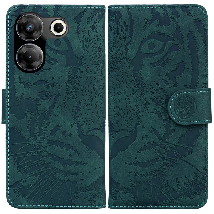 Tiger Embossing Pattern Flip Leather Phone Case, For Tecno Camon 20 Pro 5G, For Tecno Pova 5, For Tecno Spark 10 5G, For Tecno Spark 10 Pro