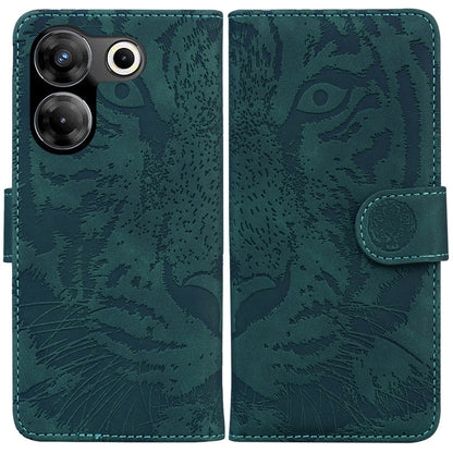 Tiger Embossing Pattern Flip Leather Phone Case, For Tecno Camon 20 Pro 5G, For Tecno Pova 5, For Tecno Spark 10 5G, For Tecno Spark 10 Pro
