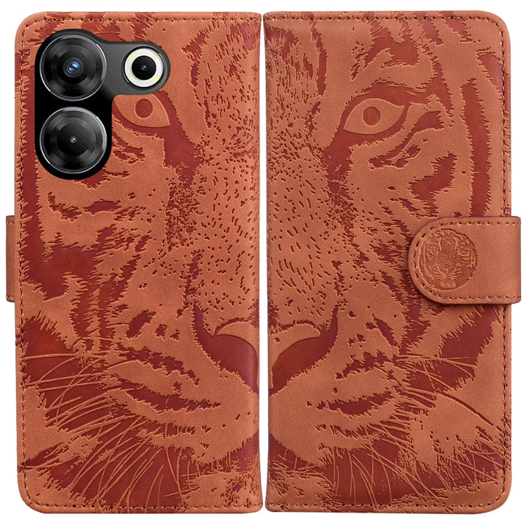 Tiger Embossing Pattern Flip Leather Phone Case, For Tecno Camon 20 Pro 5G, For Tecno Pova 5, For Tecno Spark 10 5G, For Tecno Spark 10 Pro