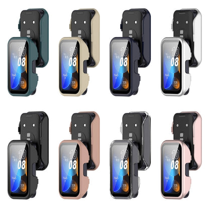 PC + Tempered Film Integrated Protective Watch Case, For Huawei Band 10 / 9 / 8