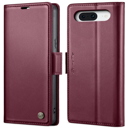 CaseMe 023 Butterfly Buckle Litchi Texture RFID Anti-theft Leather Phone Case, For Google Pixel 8, For Google Pixel 7a