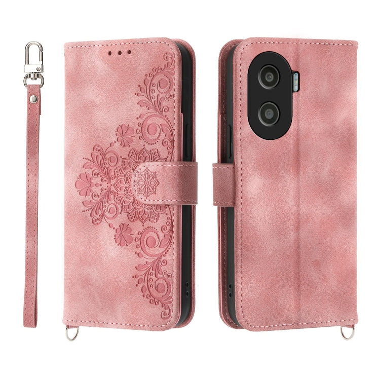 Skin Feel Flowers Embossed Wallet Leather Phone Case, For Honor X40i 5G / Play7T Pro, For Honor Magic5 Pro, For Honor Magic5, For Honor X8a 4G