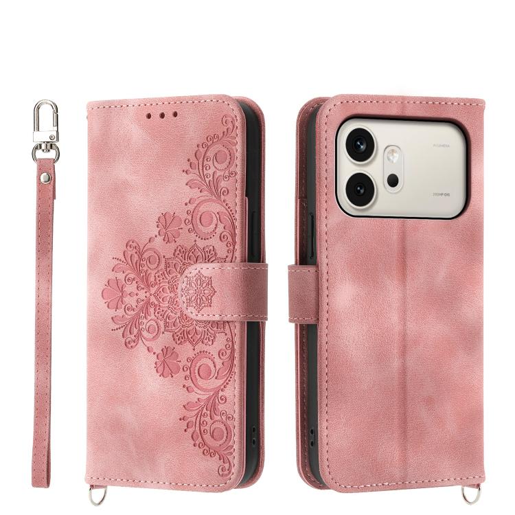 Skin Feel Flowers Embossed Wallet Leather Phone Case, For Honor 600 Global / 600 Pro Global, For Honor X9d 5G / X70 5G, For Honor X6c 4G / X5b / X5b Plus, For Honor 400 Pro Global 160.8mm