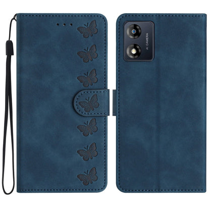 Seven Butterflies Embossed Leather Phone Case, For Motorola Moto G14 4G, For Motorola Edge 40, For Motorola Moto G13, For Motorola Moto E13