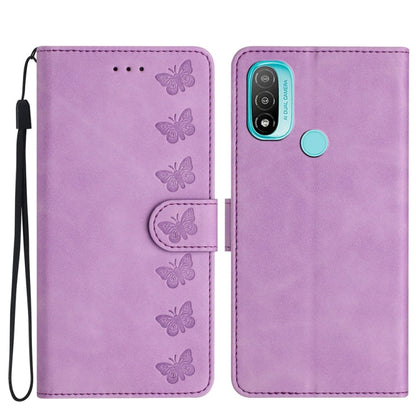 Seven Butterflies Embossed Leather Phone Case, For Motorola Moto E32, For Motorola Moto G52, For Motorola Moto G22, For Motorola Moto E20
