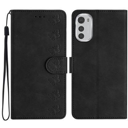 Seven Butterflies Embossed Leather Phone Case, For Motorola Moto E32, For Motorola Moto G52, For Motorola Moto G22, For Motorola Moto E20
