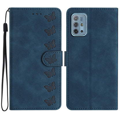 Seven Butterflies Embossed Leather Phone Case, For Motorola Moto G31, For Motorola Moto G60, For Motorola Moto G10, For Motorola Moto G50